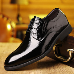New Layer Calfskin Men's Office Shoes Commuter Black British Leisure Genuine Leather Shoes Men's Breathable Factory Wholesale