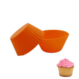 圆形蛋糕模硅胶马芬杯 硅胶厨具饼模蛋挞模硅胶布丁模具小工具