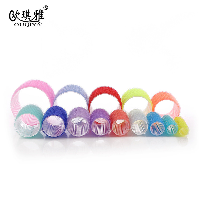 Amazon Hot Selling Curly Hair Artifact Air Bangs Curly Hair Roller Eight-character Lazy Pear Hair Roller Self-adhesive Hair Roller