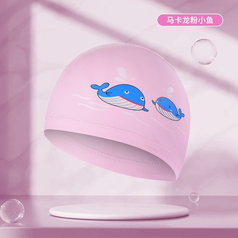 Gorro de natación para niños de dibujos animados lindo de estilo explosivo, protección auditiva impermeable cómoda, equipo de natación sin cabeza, gorro de natación profesional al por mayor