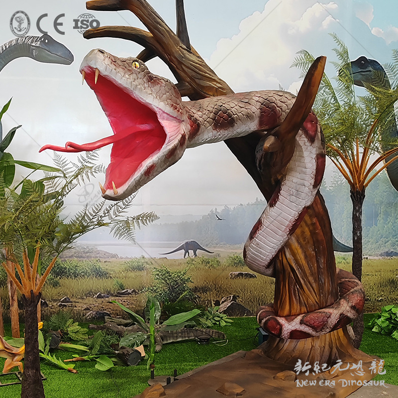 Modelo de simulación de dinosaurios modelo de pitón eléctrica mecánica gran fuerza fábrica de dinosaurios simulación de origen animal fabricante