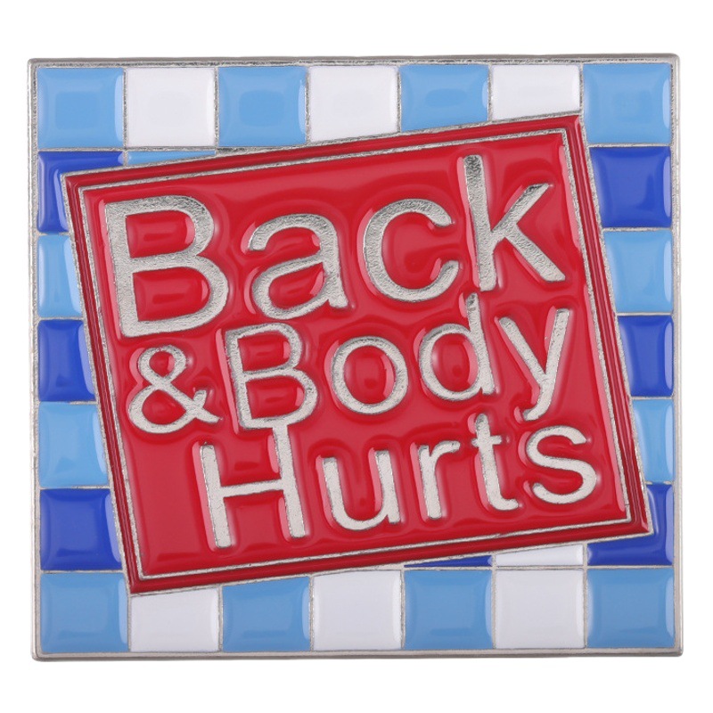 Dibujos animados personalizados letras inglesas carta cuadrada diseño de modelado de tarjetas moda todo fósforo ropa bolsa accesorios insignia