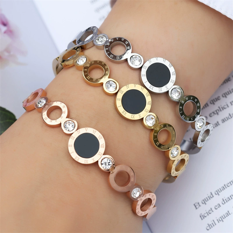 (Cross-border trading), bracelet stainless steel, jewelry, European style, simple and elegant design