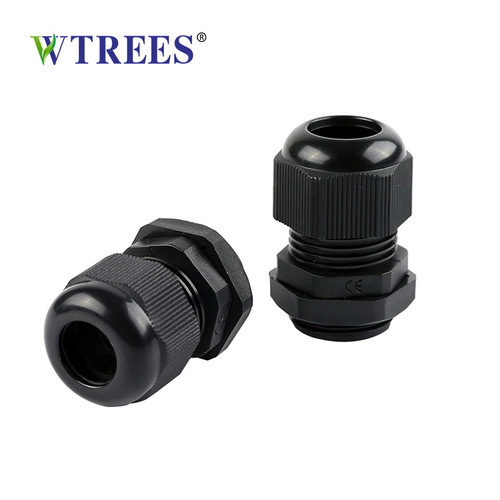 M12*1.5 nylon plastic cable waterproof joint, sealed fixed head, wire gland, sold by the manufacturer