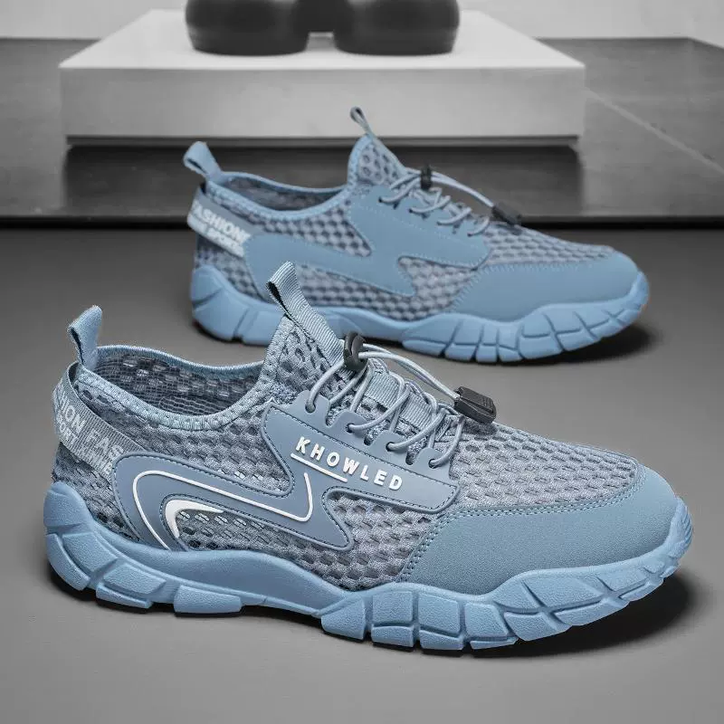 Сетчатая обувь для мужчин летом дышащая сетка тонкая мужская обувь