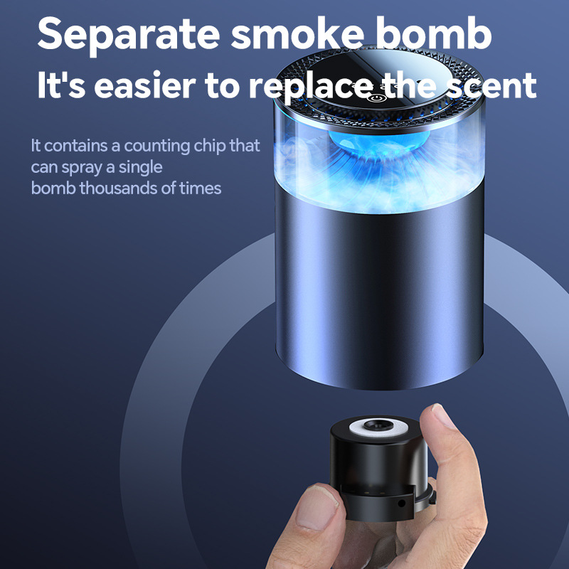 TK estilo caliente nube paisaje aromaterapia perfume de automóvil fragancia duradera nube niebla fragancia de automóvil aerosol automático de arranque y parada