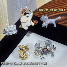 天然珍珠耳饰;天然珍珠胸饰;天然珍珠项饰