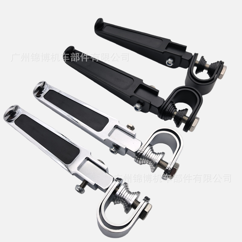 Suitable for Harley, Suzuki, Honda motorcycles, foldable engine crash bars, foot pegs, and mounting footrests