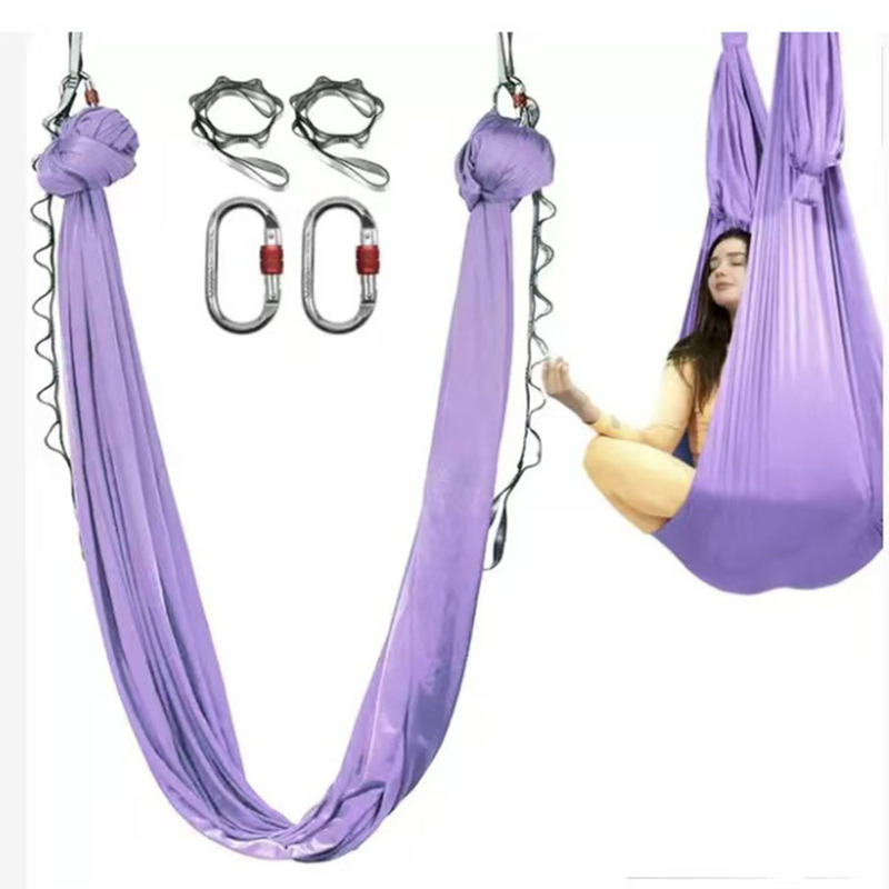 5m Aerial Yoga Hammock 2.8m Wide Swing Hammock for Home Indoor Use with Fixed Rope and Hanging Cloth, Specifically for Yoga Studios