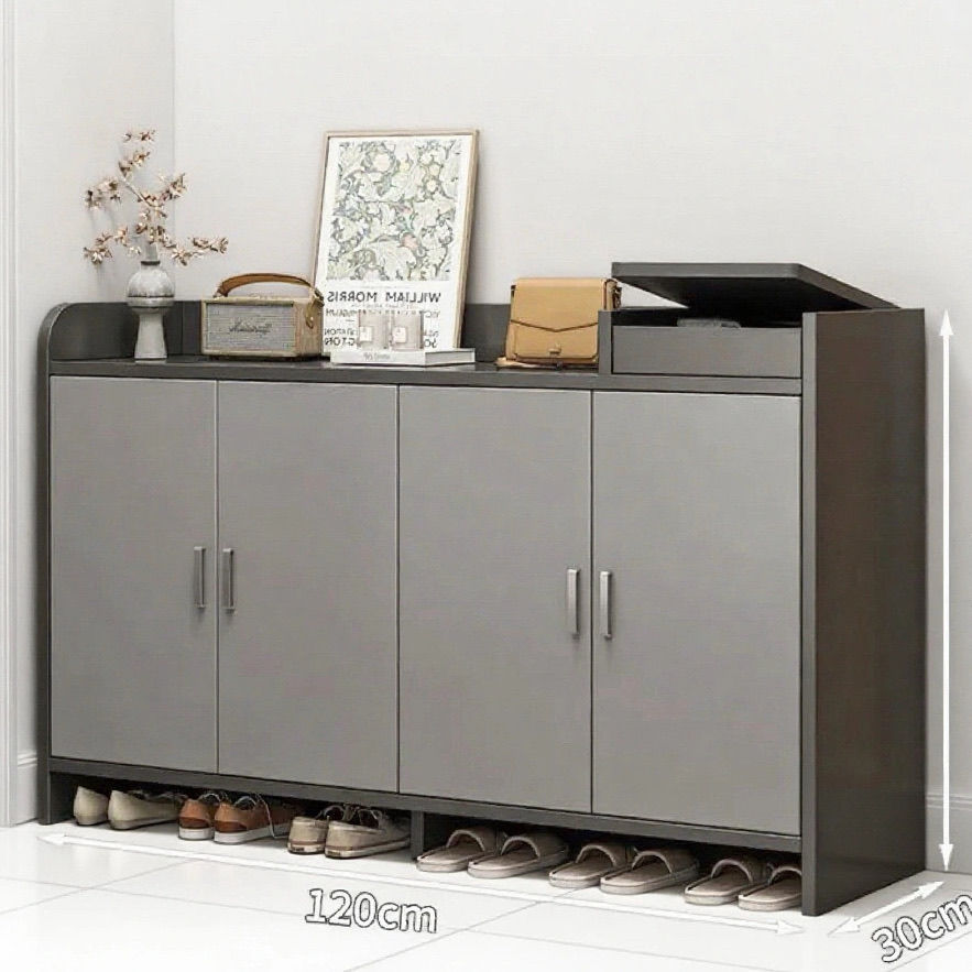New Model Shoe Cabinet for Home Entrance, Hallway Cabinet with Large Capacity Storage, Double-Door Storage Cabinet Factory