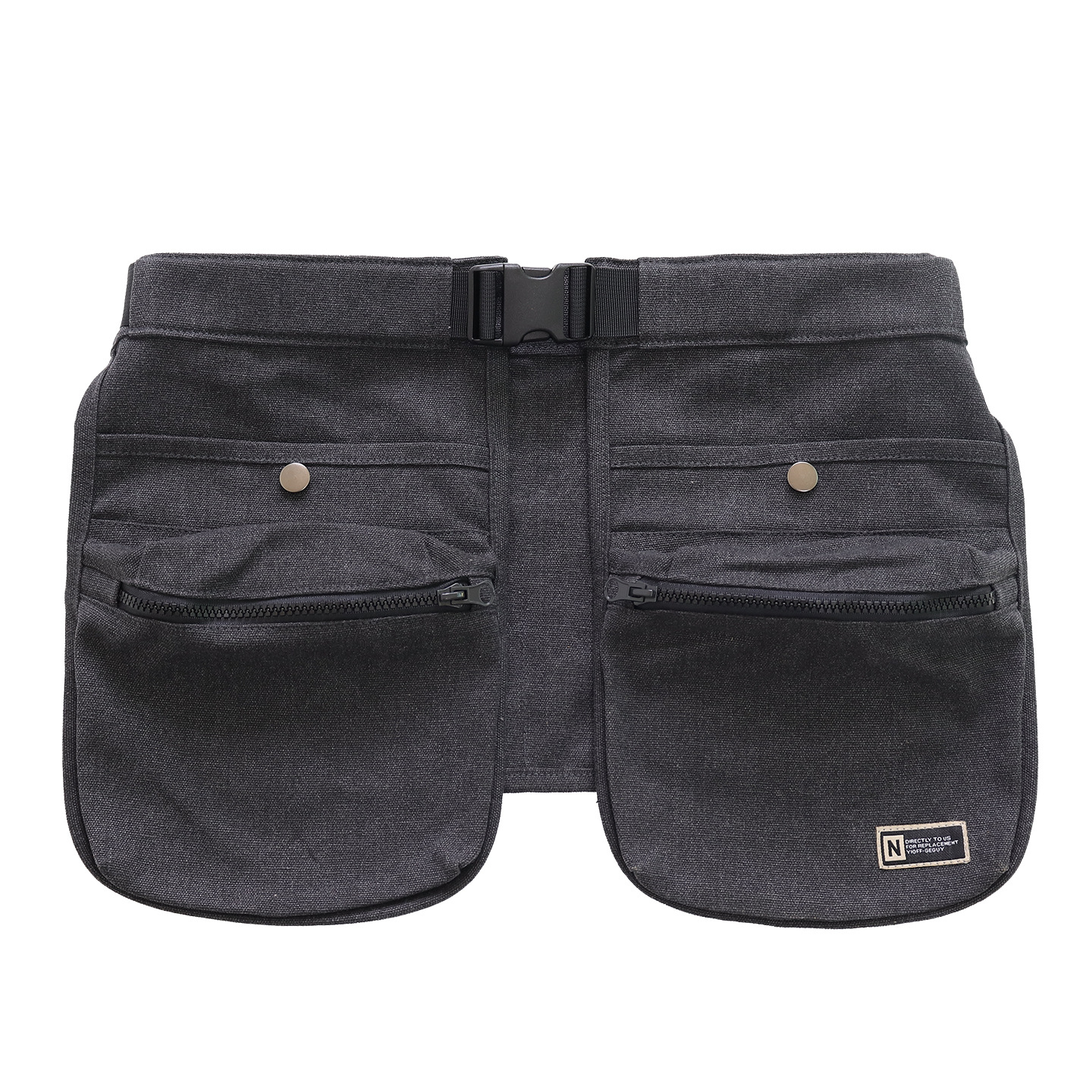 Amazon transfronterizo nuevo multifuncional bolsa de cintura bolsa de escuela cremallera multibolsillo picnic al aire libre delantal corto