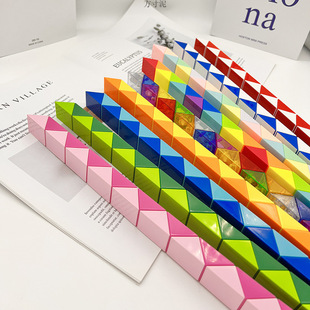 Children's Versatile Magic Ruler 24 Segments 36/48/60/72/96/144 Segments Large Rubik's Cube Strip Kindergarten Toys Wholesale