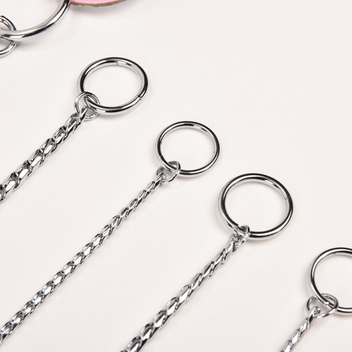 Meianju stainless steel P chain competition grade P chain training correction explosion chain traction rope control chain dog collar