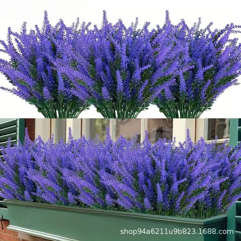 Cross-border Simulation Plant 5 Fork Lavender Simulation Flower Wedding Photo Pastoral Style Wheat Ear Fake Flower Home Living Room Decoration