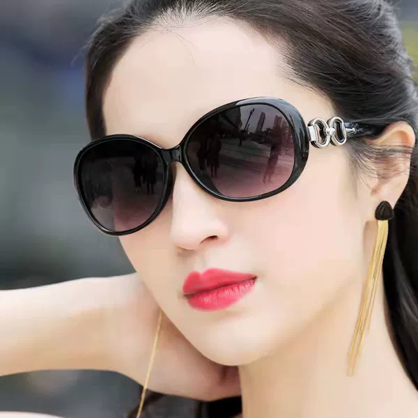 Glossy black sunglasses, lens