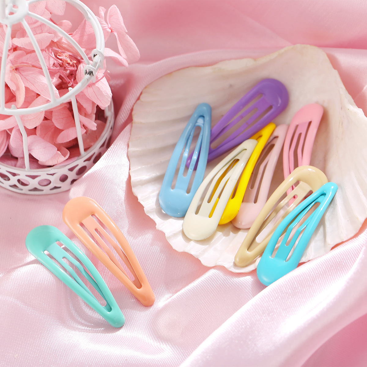 Cute Geometric Water Drop Candy Color Hair Clip display picture 4