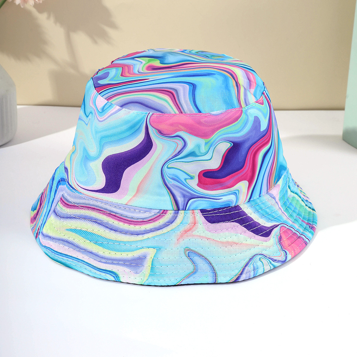 Nuevo sombrero de pescador de doble cara de estilo coreano para mujer sombrero de Sol de protección solar de viaje de verano image 2