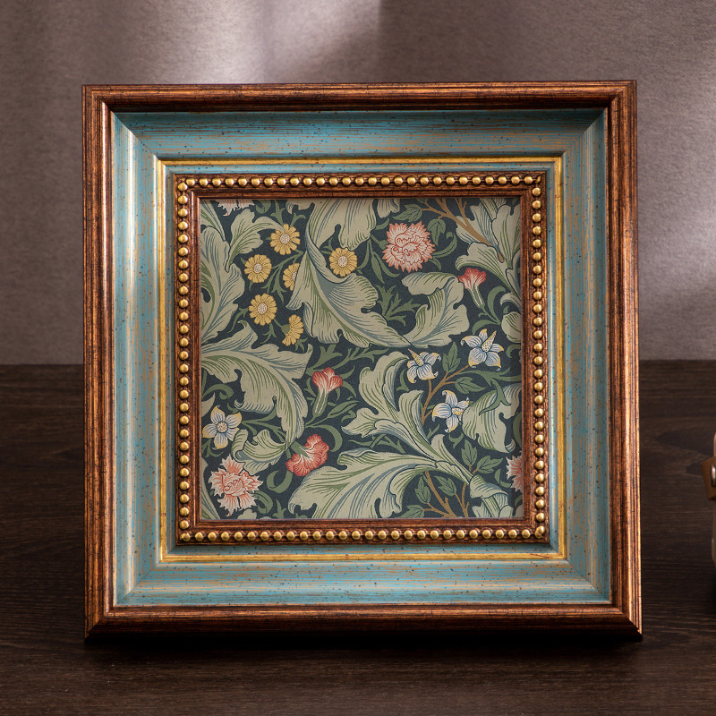 American-Style Retro European-Style Empty Photo Frame Display Stand 6inch Resin 10inch 16inch Oil Painting Wall Hanging Frame Any Size