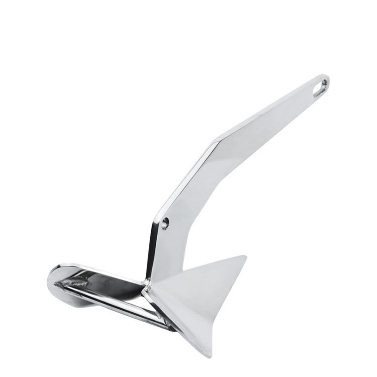 316 스테인레스 스틸 삼각형 앵커 요트 앵커 미러 3-100KG 멀티 사양 대형 그립 스틸 앵커