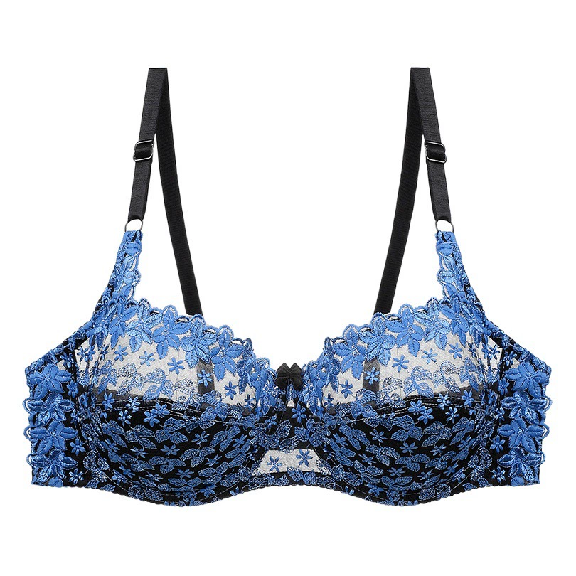 Трансграничные европейские и американские ультратонкие чашки Сексуальный кружевной бюстгальтер с вышивкой CD Кубок большой бюстгальтер толстые женские нижнее белье внешняя торговля Амазонка