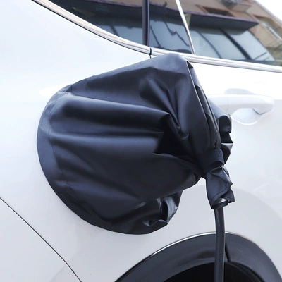 Port Waterproof Rain Cover, Car clothing - ordinary-diameter-30cm-black-silver-coated-rainproof-double-strong-magnetic-strip