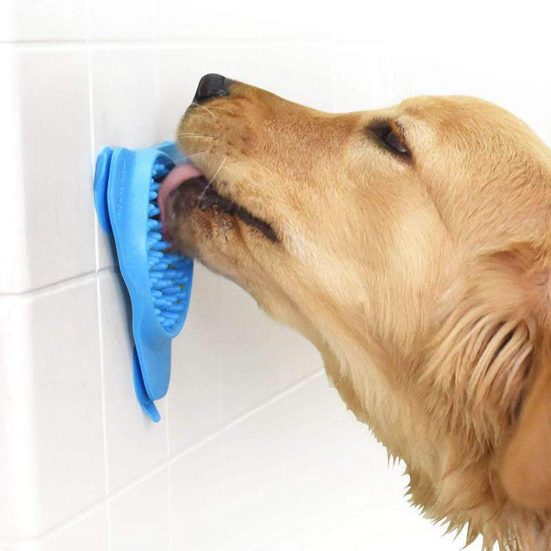 Pet supplies Triangle absorbing cup non -slip silicone licking pad…