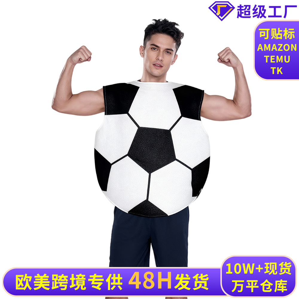 Halloween Football Rugby Billiards Cos Performance Clothing Composite Sponge Clothing 2 Campus Event Performance Jumpsuit