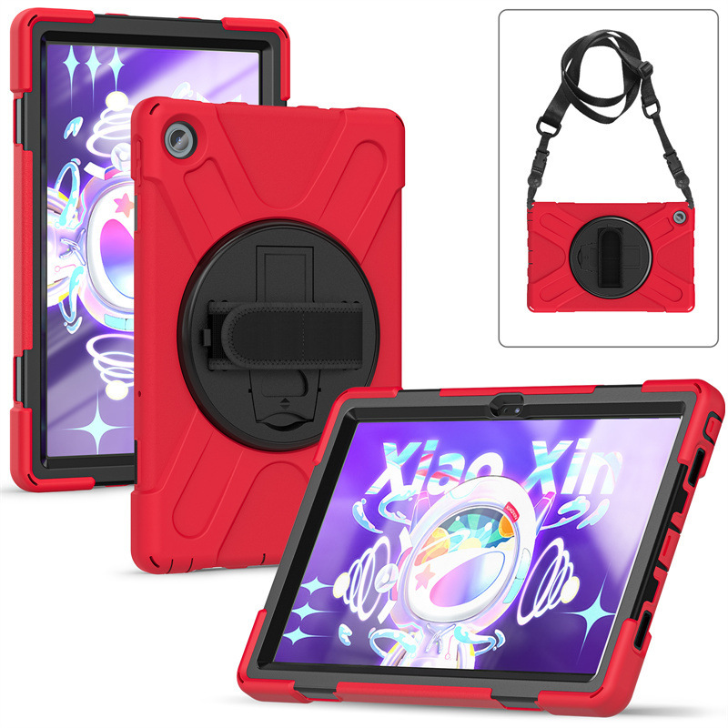 Suitable for Lenovo Tab M10 Plus 3Rd Pirate King Silicone Pc Stand Back Shell Wrist Strap Strap Protective Cover