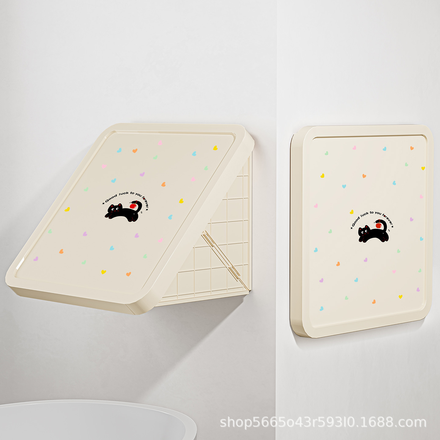 Bathroom Storage Rack for Placing Clean Clothes While Showering, Wall-Mounted Storage Box, Foldable Waterproof Box, Bathroom Cabinet