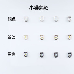 Flat diamond lazy shoe lace buckle shoelace buckle shoelace clip metal accessories shoelace push buckle shoelace 0.6