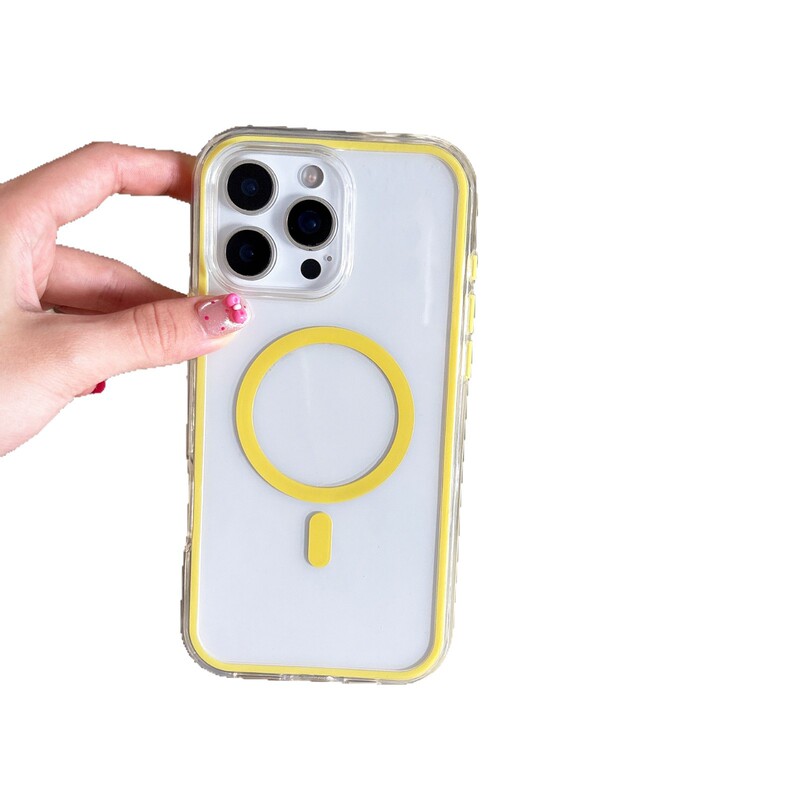 高透明度ツーインワン磁気 Apple 16 携帯電話ケースミニマリスト 14promax15iPhone13 透明男性と女性の新しいスタイル|undefined