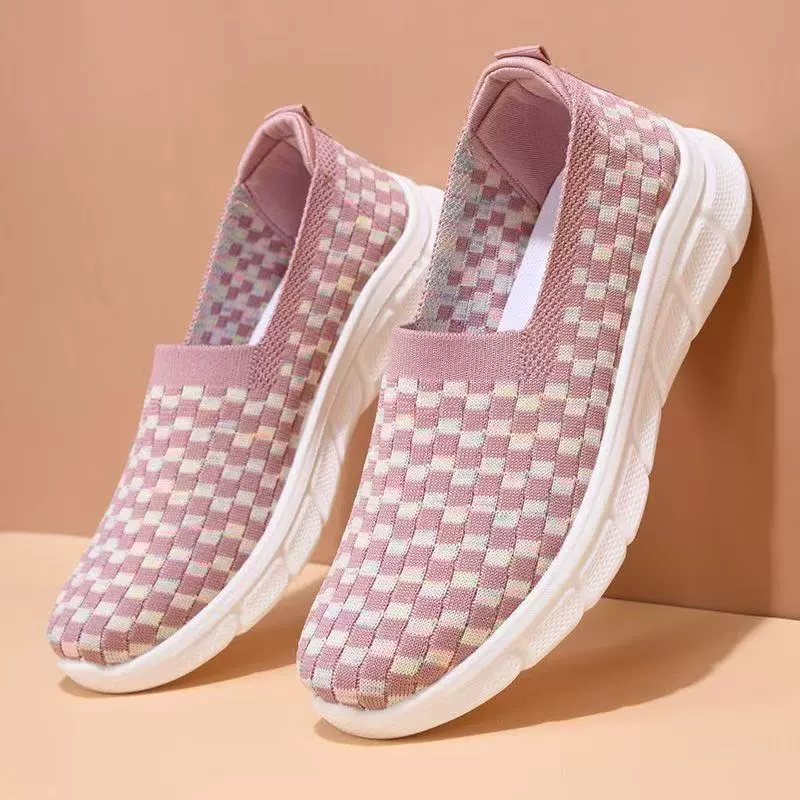 Туфли из ткани новый стиль женские туфли из ткани один педаль