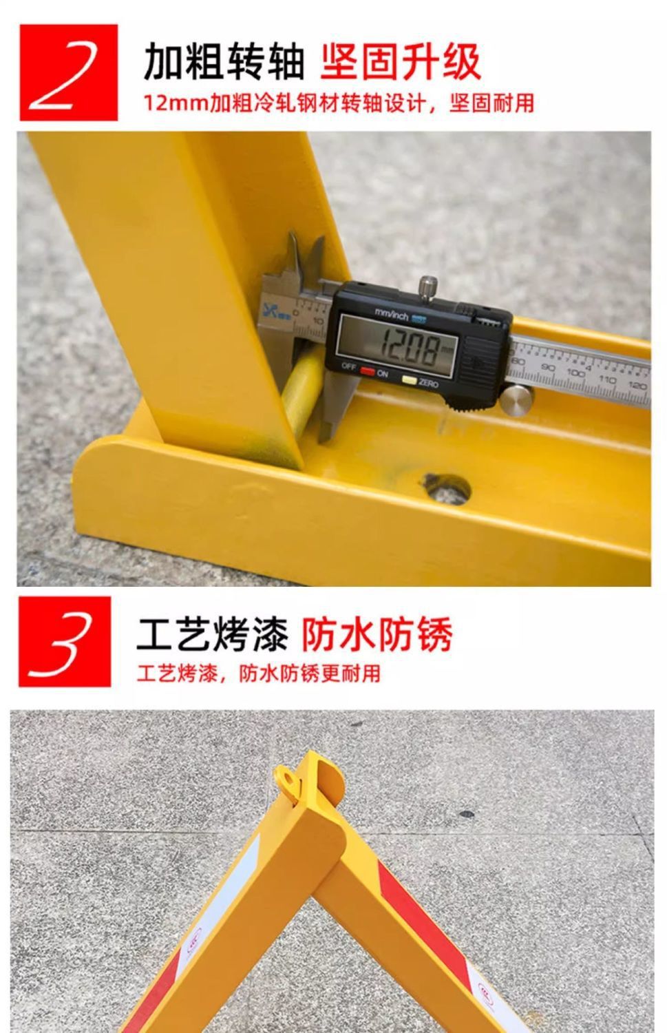 Channel steel triangle parking space lock ground lock ground pile parking space anti-occupation parking pile parking lock car stopper