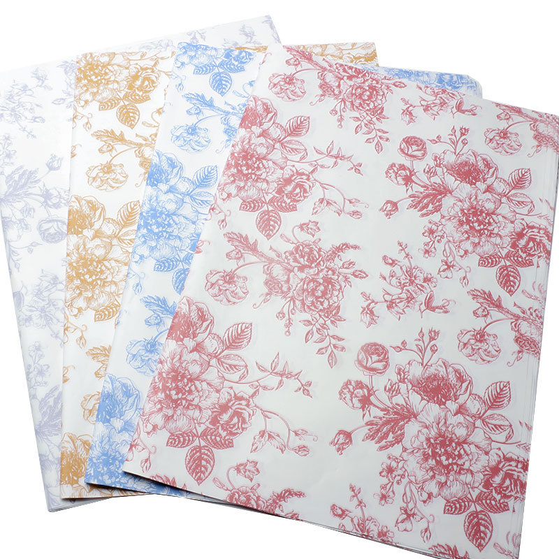 Huaxi tarde té negro retro papel de embalaje de Sydney flores flores ramo de flores artesanal papel de fusión a mano al por mayor