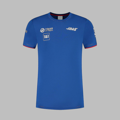 Men's summer thin casual straight-leg collarless printed youth ready-to-ship mesh short-sleeved T-shirt