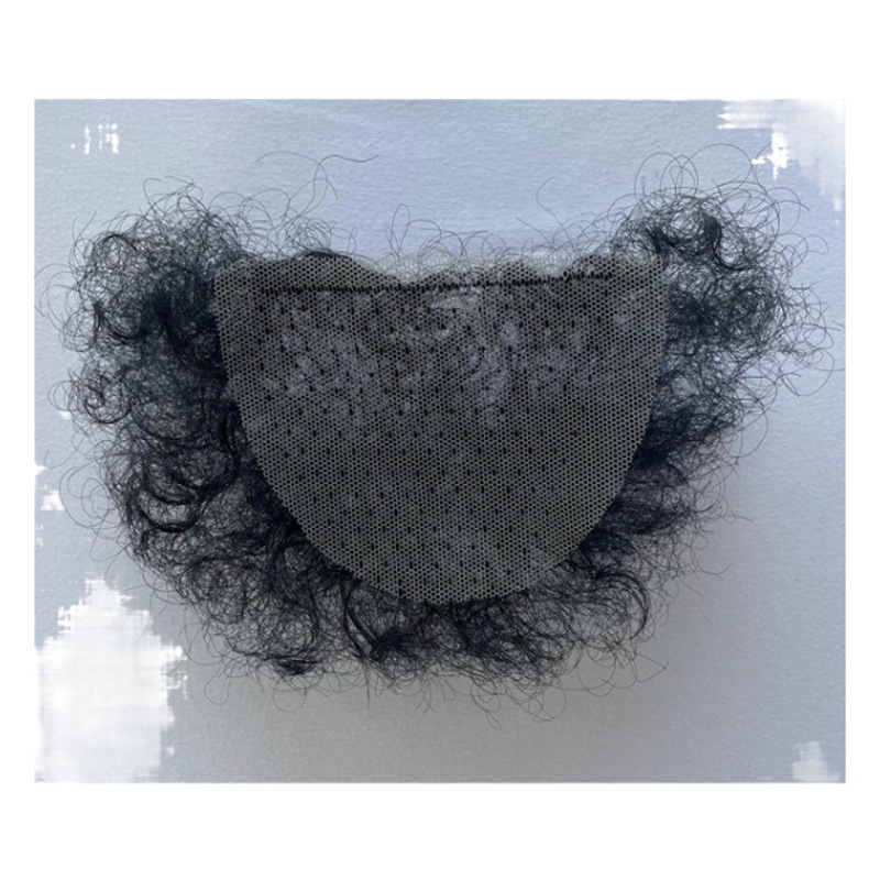 Muñeca pegatinas de pelo púbico simulación femenina falsa simulación de pelo púbico femenino masculino parche de pelo púbico real natural pegatinas de pelo invisible