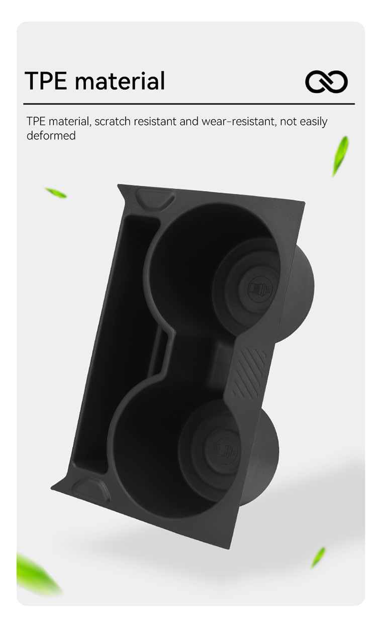 Suitable for 24-25 Kia Ev3 Central Control Water Cup Cover Protection Anti-Slip Mat Car Supplies Special Modification Accessories