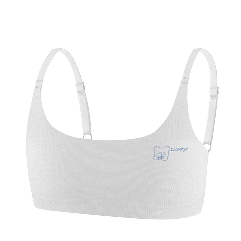 Ropa interior para niñas durante el período de desarrollo, chalecos pequeños, estudiantes de primaria, niñas sin costuras, sujetadores de crecimiento infantil, primera etapa, verano delgado