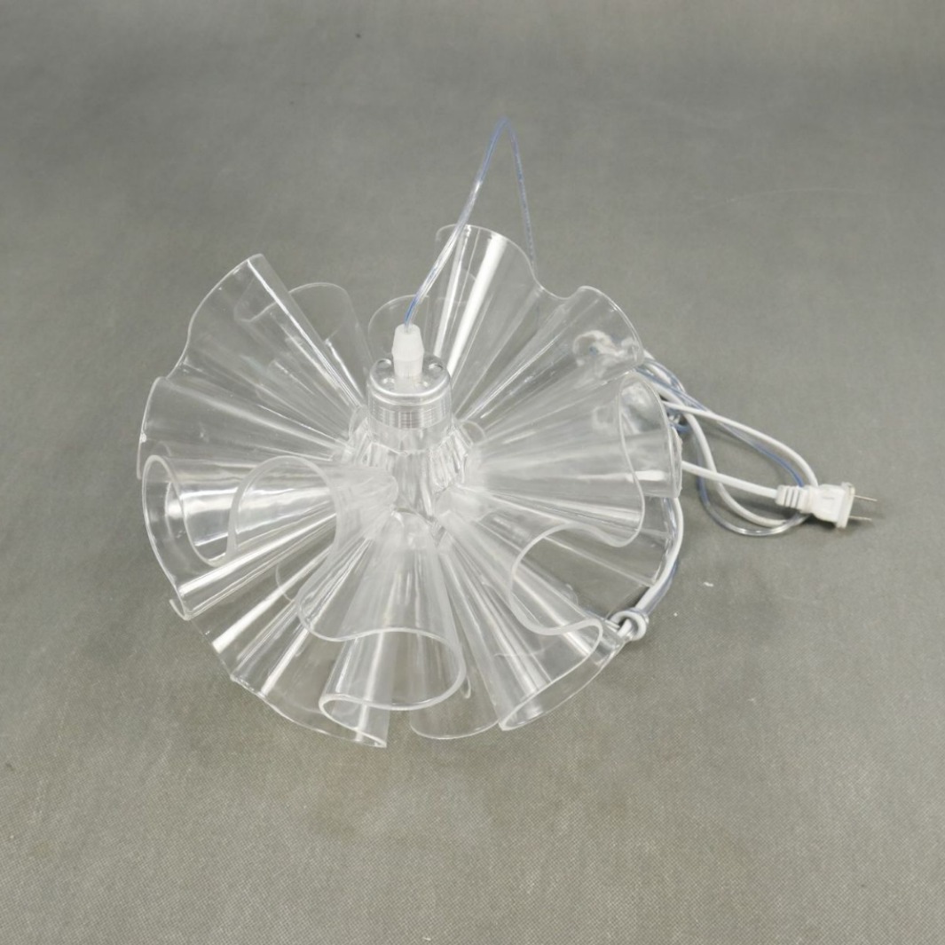 Accesorios de bodas hortenida luminosa lámpara acrílica transparente lámpara de bodas hotel centro comercial luces decorativas de Navidad