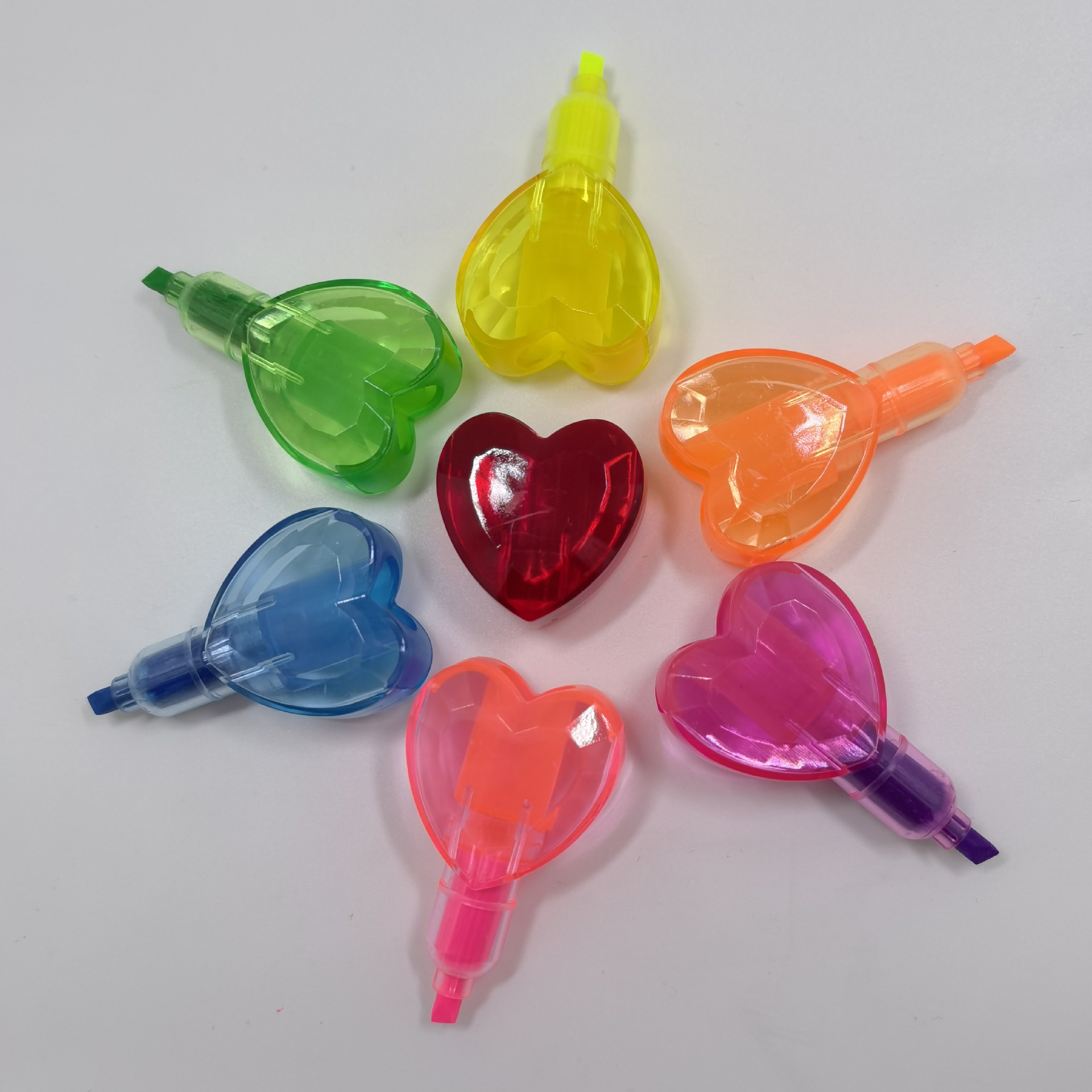 Marcadores de colores para niñas, bloques de construcción Tetris, marcadores con forma de corazón, calamar, conejo y oso