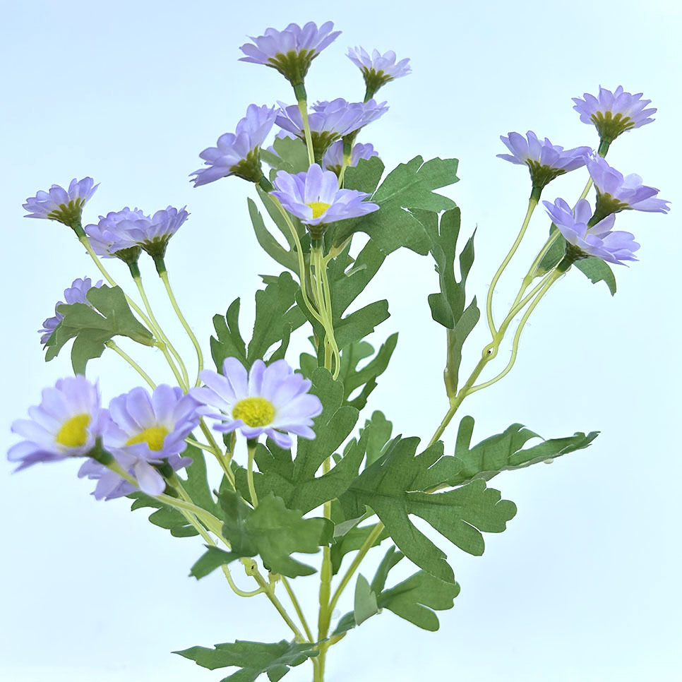 Simulation small daisy gerbera artificial flower 5 forks 20 chamomile flower arrangement photography props Dutch chrysanthemum wild chrysanthemum outs_voghion.com