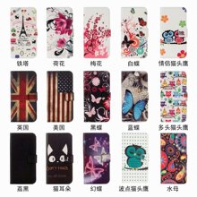 适用iPhone12ProMax彩绘皮套苹果11插卡钱包手机套S21印花保护套