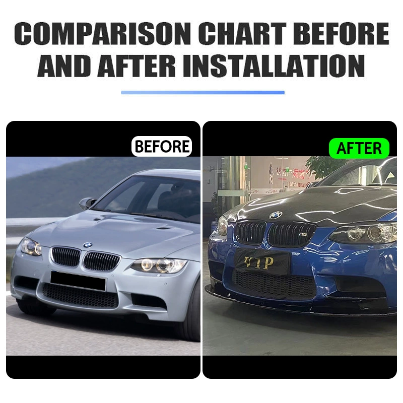 Подходит для BMW 3 серии Coupe E92/E93 — комплект передней юбки с угловыми накладками M-Tech, 2009–2012