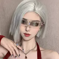 Солнцезащитные очки для фотосессии в стиле Хэллоуина, футуристические солнцезащитные очки в стиле научной фантастики, очки в стиле хип-хоп, маски для глаз для ночных клубов для мужчин и женщин.