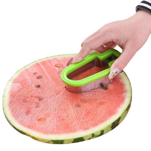 Factory direct supply creative stainless steel watermelon slicer popsicle shape slicer watermelon ice cream mold divider