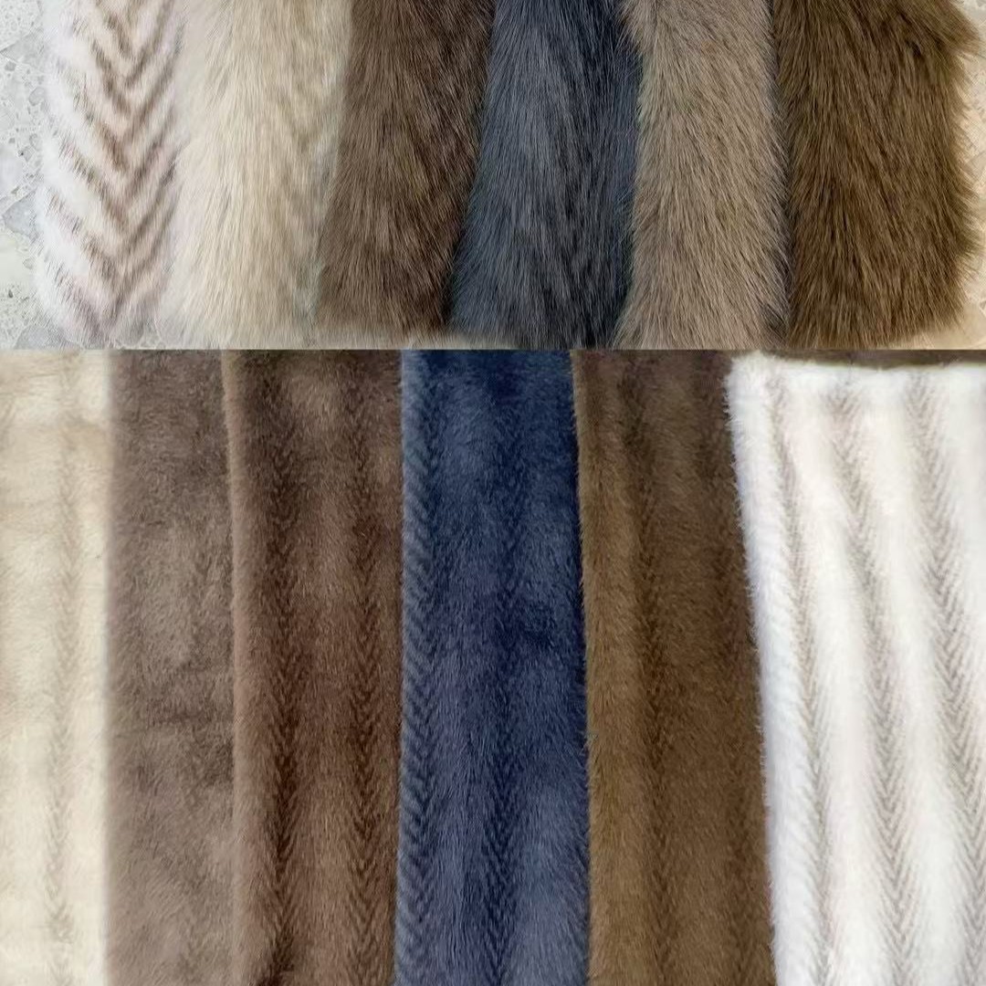 Nuevos productos de tela de impresión de leopardo de zorro dorado imitación de tela de tela de peluche de tela de muñeca de ropa de piel de leopardo
