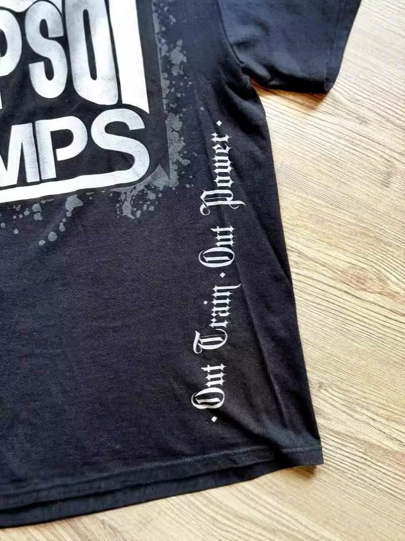 Кросс-бордер Gothic футболка европейский и американский ретро стиль Tapout MPS рисунок футболка мужская Y2K черная футболка