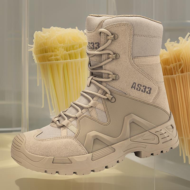 2025 primavera y verano transfronterizos 47 botas de entrenamiento de campo al aire libre zapatos de combate impermeables y antideslizantes zapatos de montaña para hombres