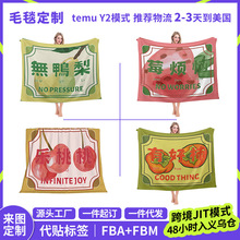 毛毯图案定制厂家批发法兰绒毛毯亚马逊国内外加厚午睡毯子空调毯