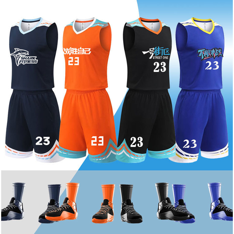American basketball uniform suit male and female student training team uniform College student competition vest children quick-drying sports jersey